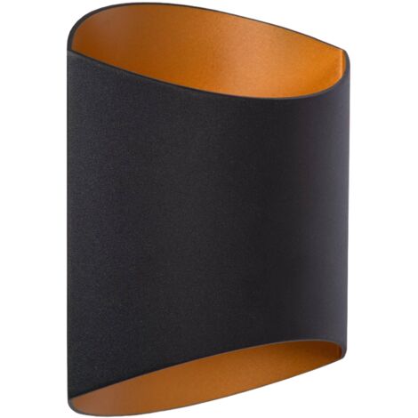 Applique semicircolare nera Diletta 1xG9 40W Lucide