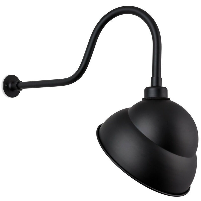 Firstlight Sign - Lampe extérieure à 1 ampoule extérieure - réflecteur 9 'noir IP43, E27