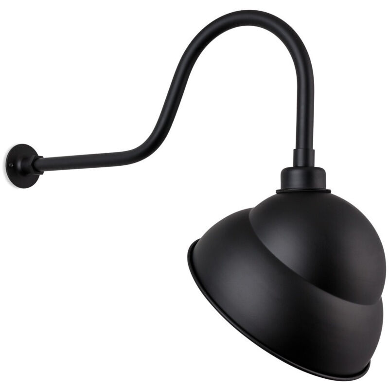 Firstlight Sign - Lampe extérieure à 1 ampoule extérieure - réflecteur 9 'noir IP43, E27 Firstlight Sign - Lampe extérieure à 1 ampoule extérieure - réflecteur 9 'noir IP43, E27