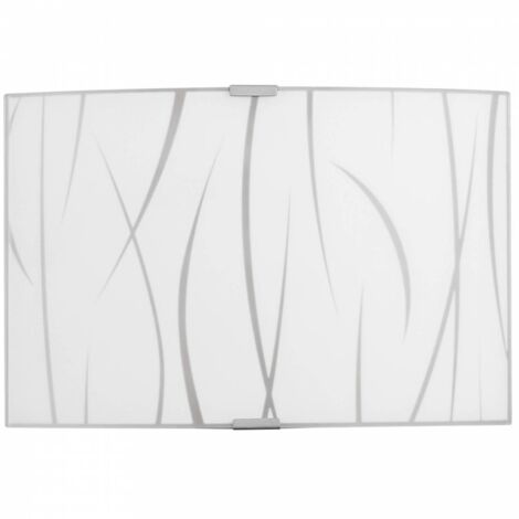 Applique Simone 30 1Xe27 Vetro Lastra Bianco - 4 Pz