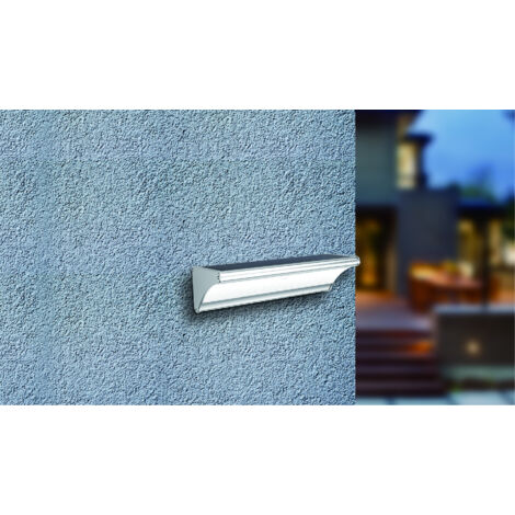 Applique solaire avec détecteur de mouvement IP65 (1100Lm 4000K A++) Gris - Voltman
