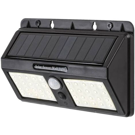 Applique solare esterna con sensore LED 2,4W nera Rabalux