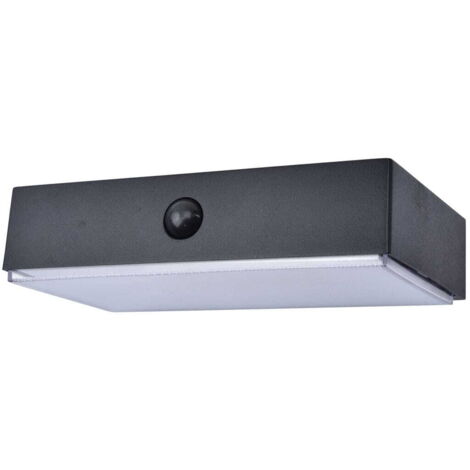 Applique solare esterna LED 5W 800lm FADI nera Lutec