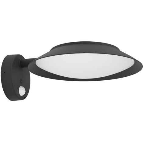 Applique Solare Esterno Contemporaneo Cerrisi Policarbonato Nero E Bianco Led