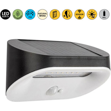 Applique solare LED 3,2W con sensore movimento IP44 Rabalux