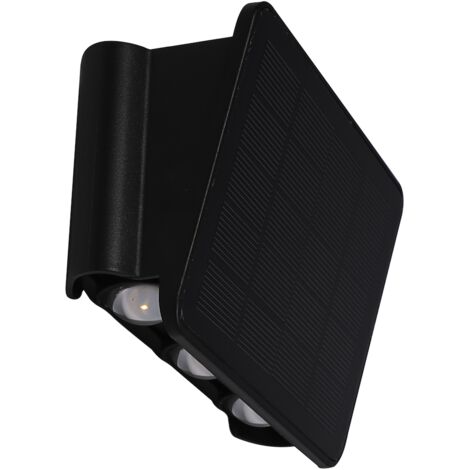 Applique solare LED Eko-Light Alf 50 lm 3000K nera IP54