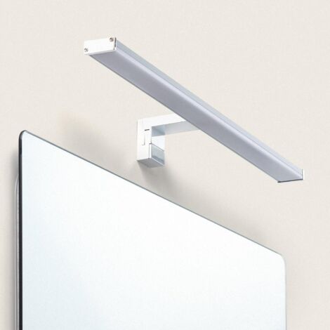 Applique Specchio da Bagno 12W Argento Big Kendari 2700K Bianco Caldo