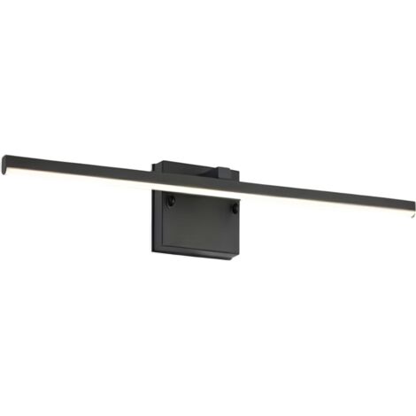 Applique specchio nera moderna Lowell LED 9W IP44 Reality