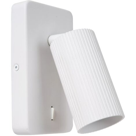 Applique spot murale blanche CLUBS 1xGU10 40W Lucide