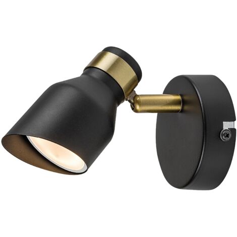 Applique spot murale GU10 25W noir/or Lilou Rabalux