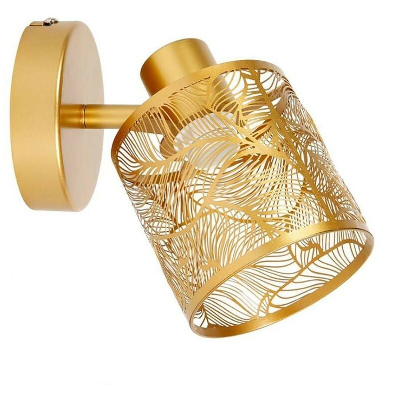 Applique spot orientable Calathéa doré