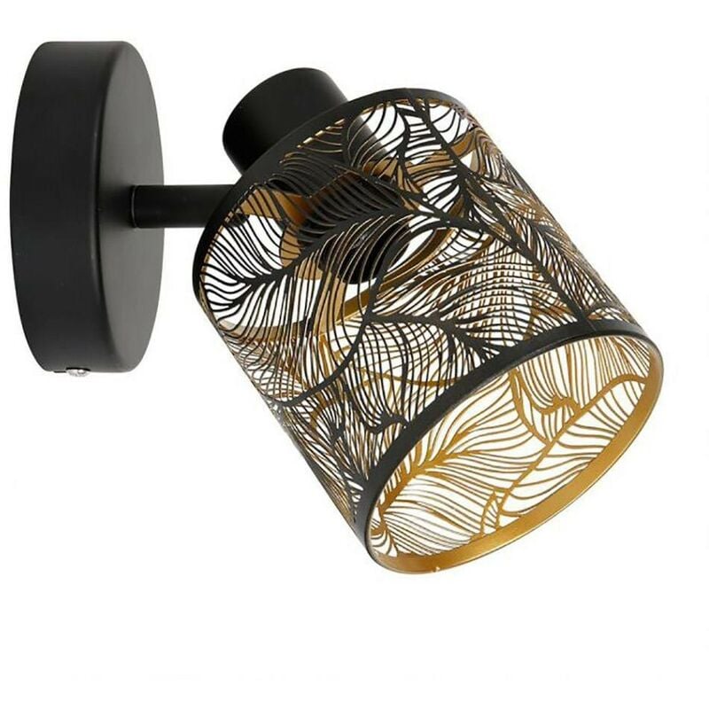 Applique spot orientable Calathéa noir