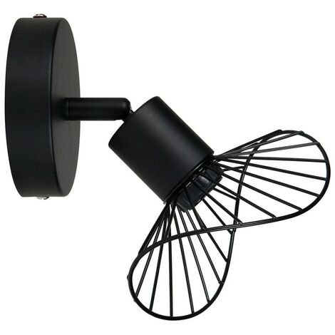 Applique spot orientable Capeline noir