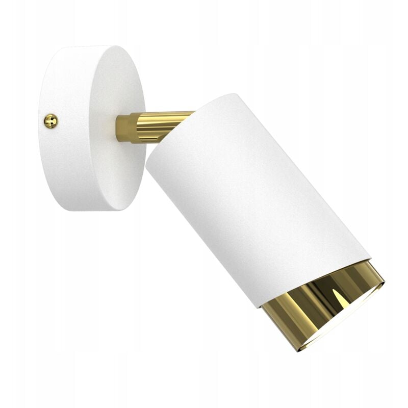 Applique spot orientable Gu10 or blanc moderne Bevel
