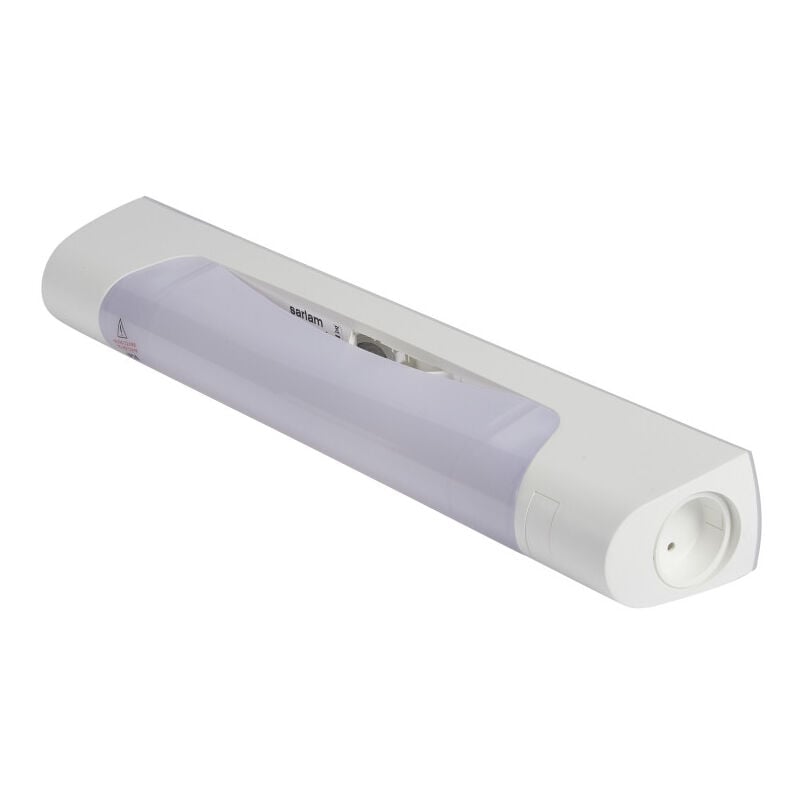 Applique de salle de bain Prismaline avec prise rasoir à équiper de tube S19 - Sarlam