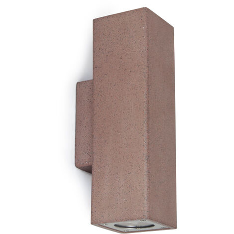 Applique STONE Square IP65 GU10 2x12W up-down Concrete rojo