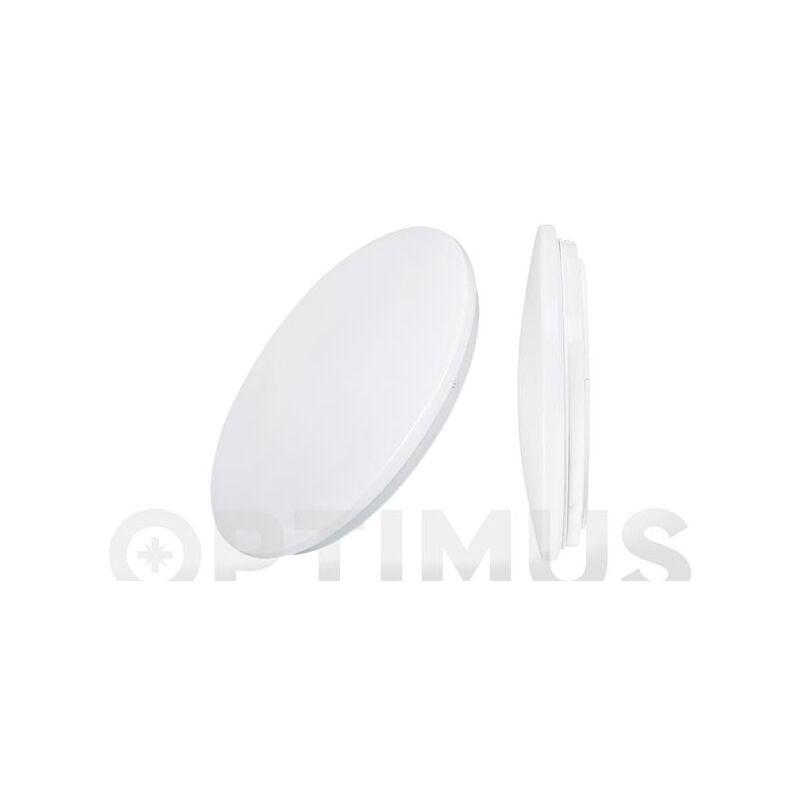 Applique A Led Da Parete Ø33x6,6cm 1200lm Bianco 18w 6400k - 32518