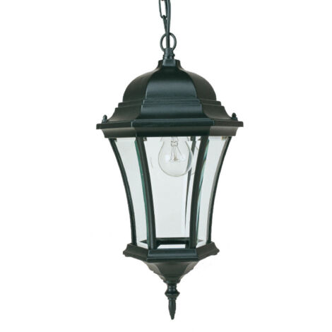Applique suspension 6 Faces 100W Noir - INITIALIS