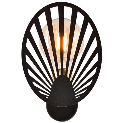 Applique TALIA K1 Emibig nera metallo E27 1 luce oro