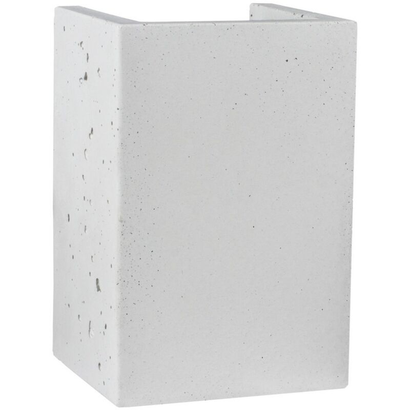 Applique Tambre, Ciment, Blanc, 9x10x15 cm