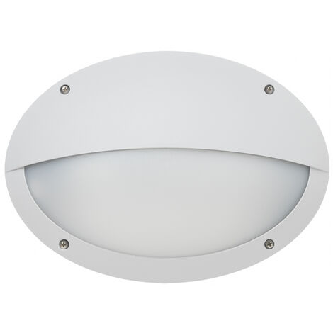 Applique TEIA Hor. Hood IP66 E27 23W Blanc
