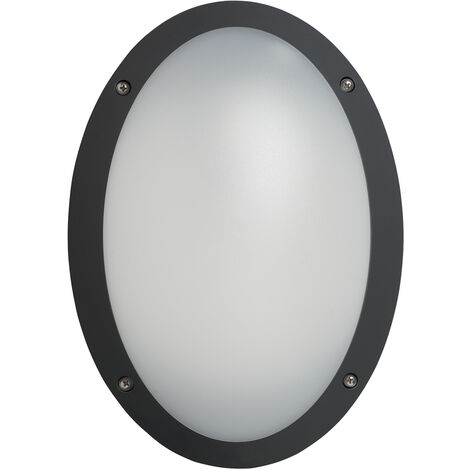 Applique TEIA Oval IP66 E27 23W Noir