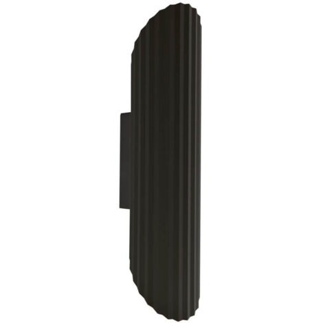 Applique Tokio 2xGU10 nero in metallo Light Prestige