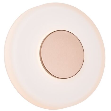 Applique tonda CELESTE Trio vetro caffè LED 10W 3000K