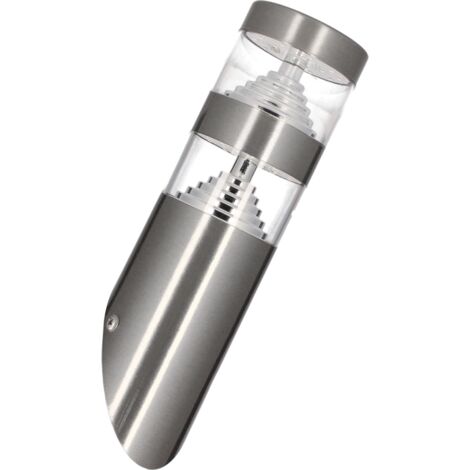 Applique torche extÃ©rieure LED CASTELLANE 9W - 1000lm - 3000K Inox