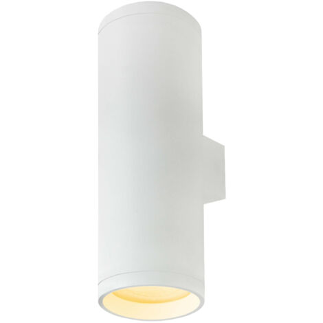 Applique Torre bianca metallo 2 luci GU10 Light Prestige
