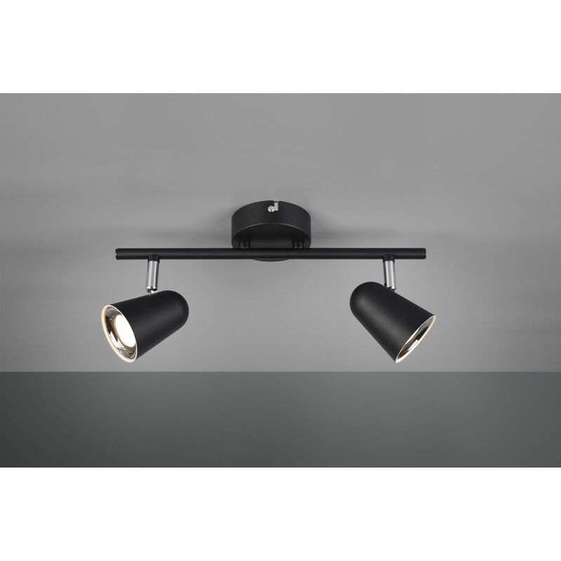 Spot Toulouse Noir 2 Spot Led L34 cm Trio Lighting