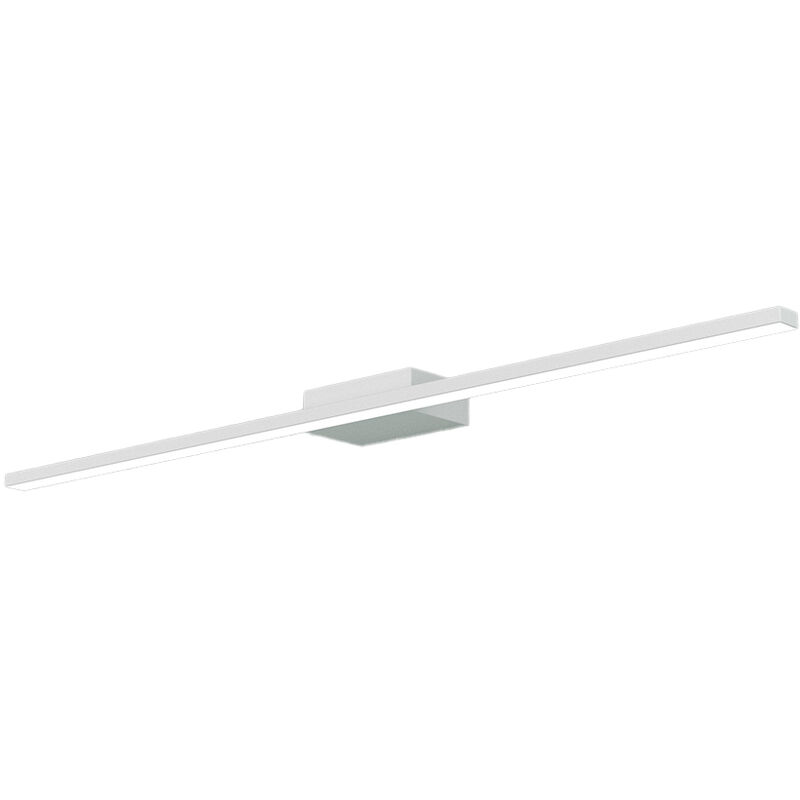 Image of Applique Moderna Line Metallo Bianco Diffusore Acrilico B Led 11,2W Calda 70Cm