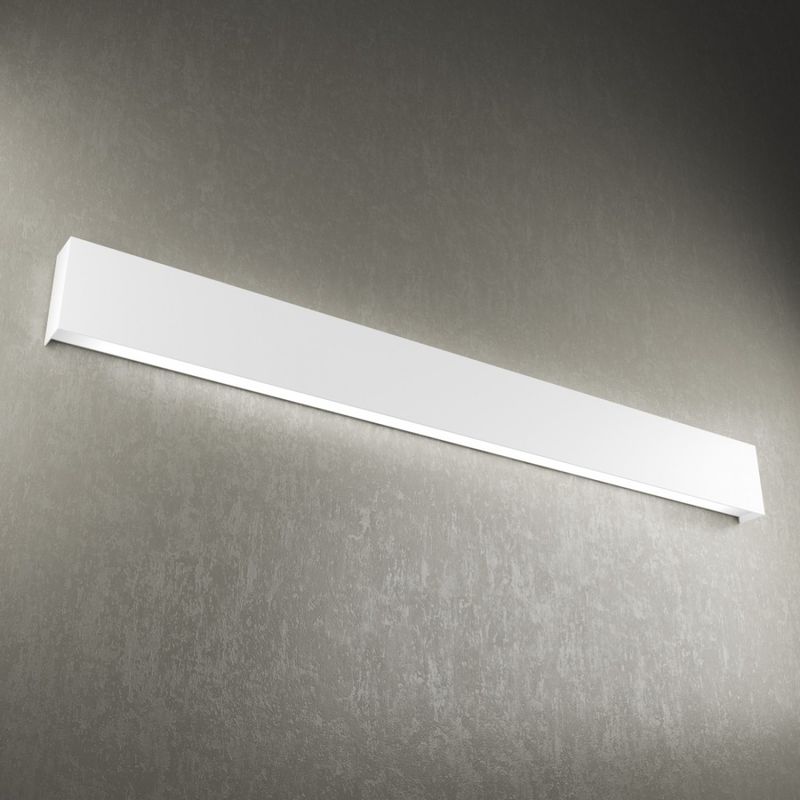 Image of Top-light - Applique moderno top light wally 1138 a120 2g11 led metallo lampada parete, finitura metallo bianco - Bianco