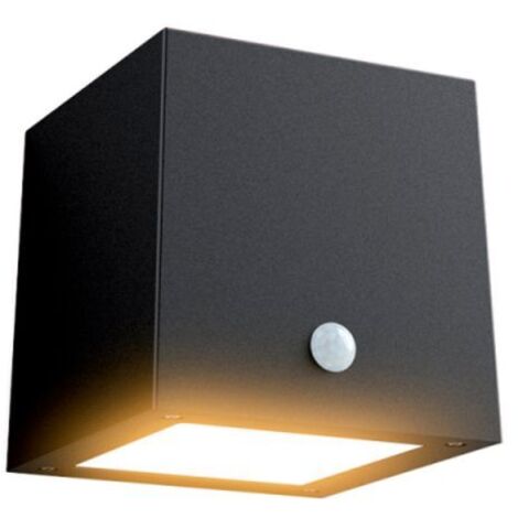 Applique trapèze solaire LED IP44 à détection de mouvement, 200 Lumens