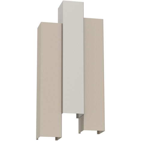 Applique tripla su/giù crema-grigio Wall 6xGU10 Luminex