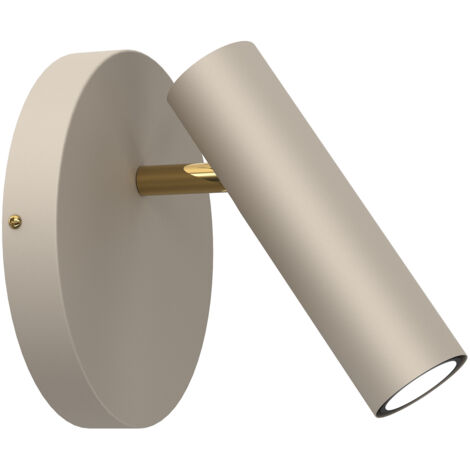 Applique tubo lettura beige oro Axion GU10 Luminex
