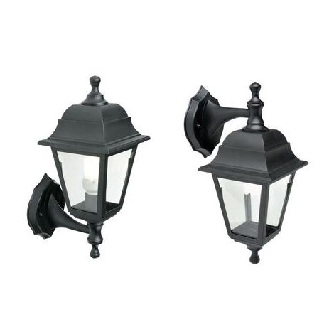 Applique Up & Down E27 In Resina linea devil nero