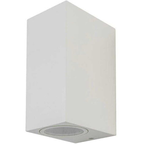 Applique V-TAC quadrata bianca su/giù IP44 GU10 VT-7652