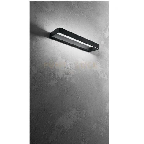 Applique VEGA in metallo verniciato nero LED 30W 2100LM CCT 3000K 4000K 6000K da 89cm