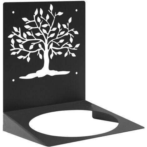 Applique végétale Arbre de vie pour pot Ø 15 cm anthracite