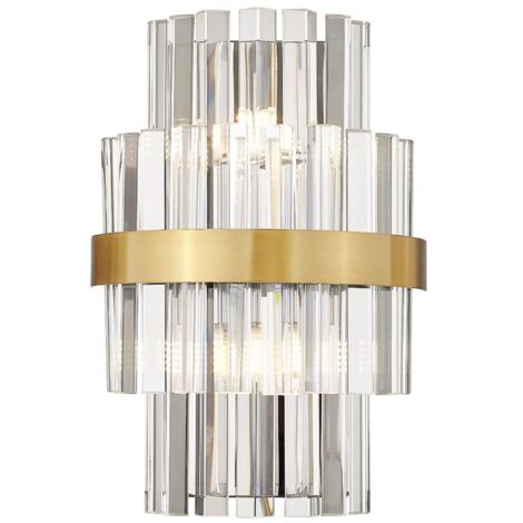 Applique verre transparent Constantinople 2xG9 28W Zuma Line