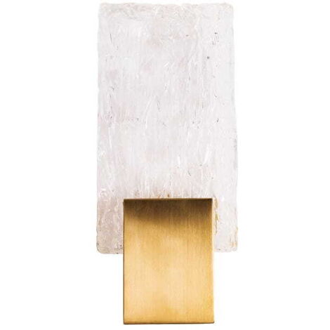 Applique Vetro oro spazzolato cristallo LED 3W Maxlight