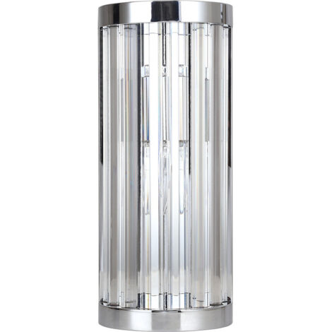 Applique Vetro verticale glamour cromo 1xE14 10W Light Prestige