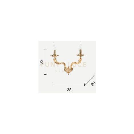 APPLIQUE VILLA 2 LUCI FUME' E CROMO ATTACCO E14