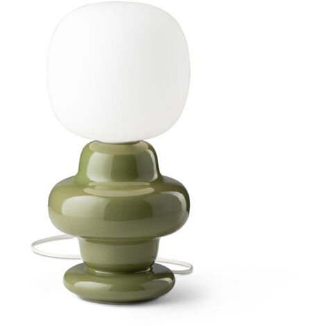 Applique Vintage Decò Copacabana Ceramica Verde 1 Luce E27
