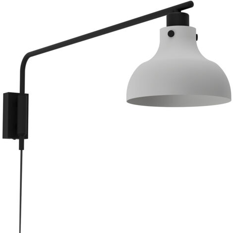 Applique Vintage Matlock Acciaio Grigio 1 Luce E27