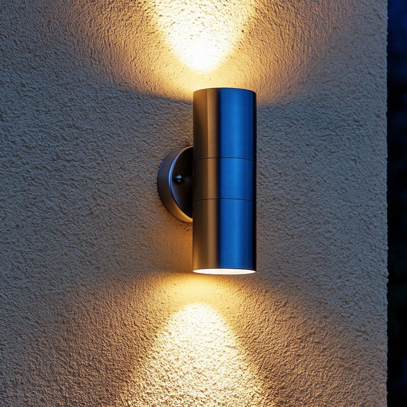 Applique yucatan inox extérieure double faisceau GU10 IP54