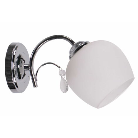 Applique ZACHERA Candellux chromée blanche E27 1x40W