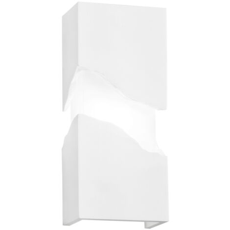 "Applique ZEELAND in gesso verniciabile 2XG9 28cm"