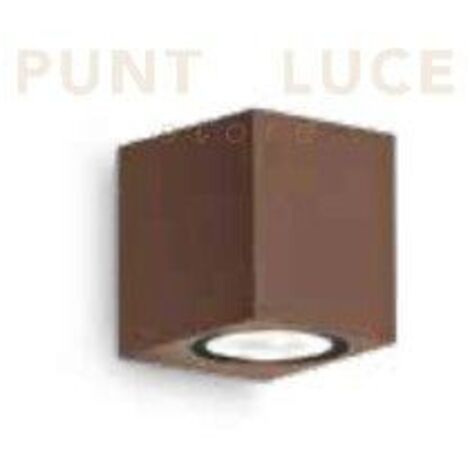 APPLIQUE ZENO SQUARE CORTEN 1 LUCE ATTACCO GU10 IP65 H.8CM